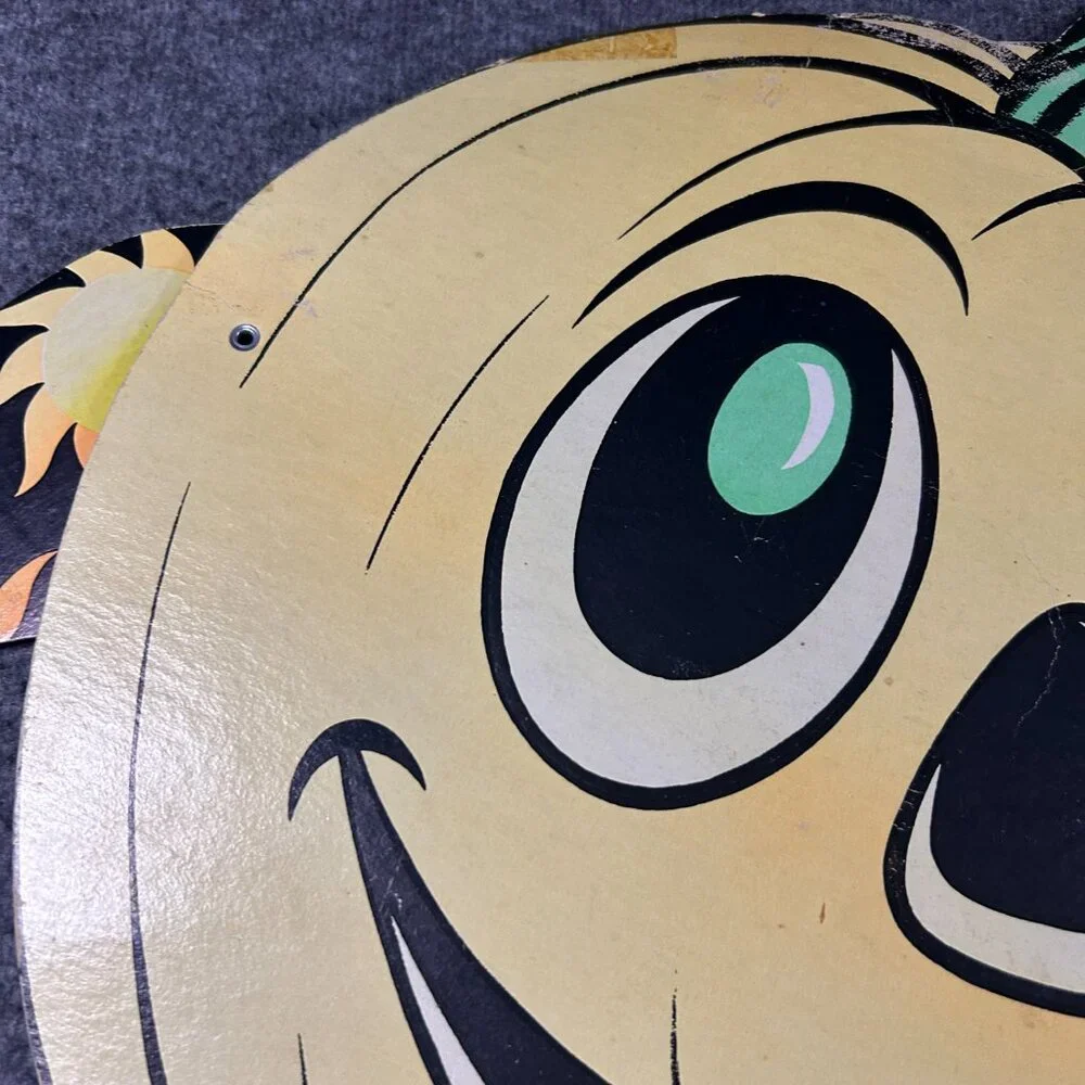 Vintage Beistle Jointed Pumpkin Goblin Jack-O-Lantern Halloween Decoration 1960s